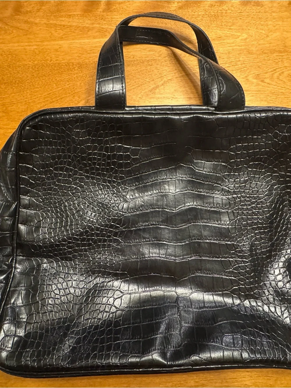 Saks Fifth Avenue structured croc